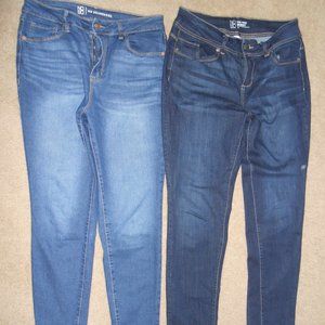 Lot of 2 No Boundaries Jeans Junior Size 13 and 15 Skinny